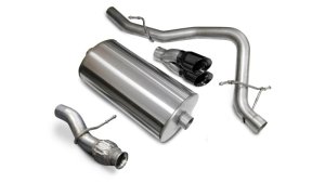 Chevrolet Tahoe Performance Exhaust - Single Rear Exit - CORSA Performance - Cat Back - Black - `09-`14